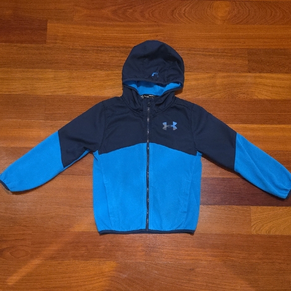 Under Armour Boy's Blue Fleece Jacket Size  S - Picture 1 of 5